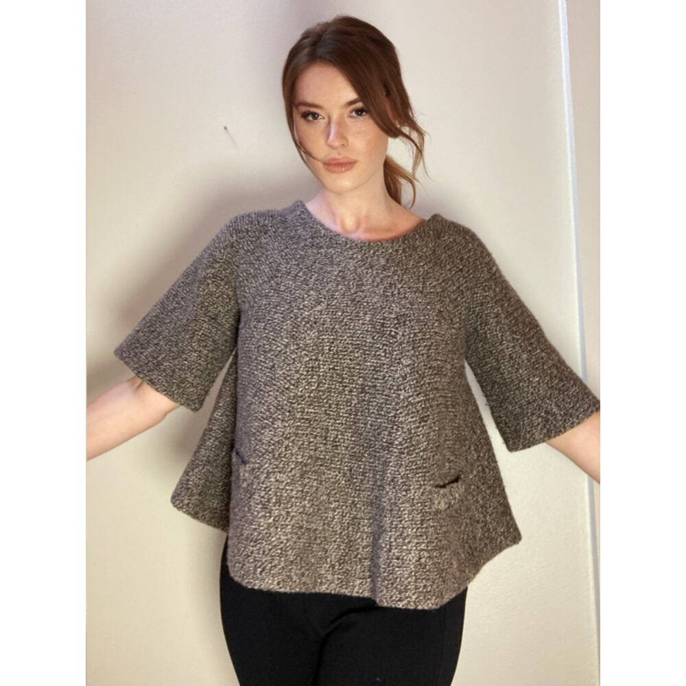 Anthropologie - Cosy Wool Knit Sweater Cardigan Buttons ~ Sz M ~ Swing Flounce! - Picture 2 of 8